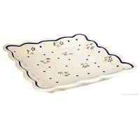 Bunzlauer Keramik 111 Square Ceramic Cake Stand Plate 16.4 cm W 2.5 cm H