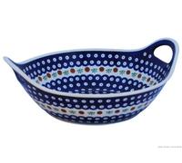 Bunzlauer Keramik Ceramic pottery designer Bowl with 2 Handles Diameter: 33.4 CM in Decor 8