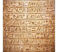 Buohwiwe Mural Wallpaper Ancient Egypt, 3D Effect Panoramic Photo Wallpaper Egyptian Pattern Non-Woven Murals 430x300 cm Art Print Wall Poster Mural Bedrooms Living Room Modern Decoration q.8604