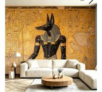 Buohwiwe Mural Wallpaper Ancient Egypt, 3D Effect Panoramic Photo Wallpaper Egyptian Theme Non-Woven Murals 250x175 cm Art Print Wall Poster Mural Bedrooms Living Room Modern Decoration M.2491