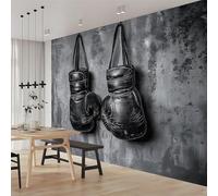 Buohwiwe Mural Wallpaper Boxing Theme, 3D Effect Panoramic Photo Wallpaper Boxing Sport Non-Woven Murals 430x300 cm Art Print Wall Poster Mural Bedrooms Living Room Modern Decoration w.3097