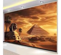 Buohwiwe Mural Wallpaper Egyptian Pyramids, 3D Panoramic Photo Wallpaper Ancient Egypt Non-Woven Murals 150x105 cm Art Print Wall Mural Bedrooms Living Room Modern Design Poster Picture q.3931