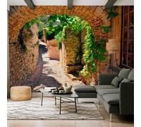 Buohwiwe Mural Wallpaper Italian Style, 3D Effect Panoramic Photo Wallpaper Country Garden Non-Woven Murals 430x300 cm Art Print Wall Poster Mural Bedrooms Living Room Modern Decoration q.5891