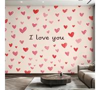 Buohwiwe Mural Wallpaper Love, 3D Effect Panoramic Photo Wallpaper Romantic Love Non-Woven Murals 200x140 cm Art Print Wall Poster Mural Bedrooms Living Room Modern Decoration w.5406