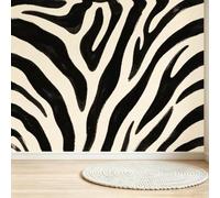 Buohwiwe Photo Wallpaper Zebra Print 150x105 cm (WxH) Non-Woven Wall Mural | Zebra Texture Art Murals Wallpaper Bedrooms Living Room & Hallway Modern Wall Decoration Poster Picture