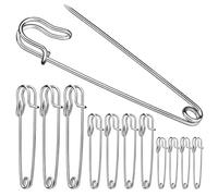 BUOKKON 20Pcs Large Safety Pins, Heavy Duty Safety Pins
