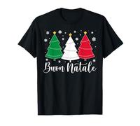 Buon Natale Italian Christmas Trees Cool Apparel T-Shirt