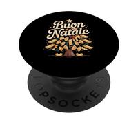 Buon Natale Italy Merry Christmas Italian Celebration Pasta PopSockets Adhesive PopGrip