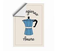 Buongiorno Amore Typography Unframed Wall Art Print A2 (59.4×42cm), Wall Decor for Living Room, Bedroom, Office & Home, Art Gift