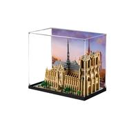 Buosha Acrylic Display Box for Lego 21061 Notre Dame de Paris, Black, Dustproof & Waterproof, 46.4 x 26.4 x 36.8 cm
