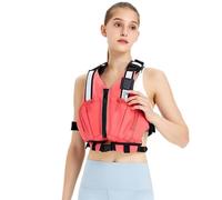 Buoyancy Adult PFD Vest, Adjustable Flotation Device for Kayaking, Boating, Fishing, Water Sports | Swim Safety Jacket(Pink,XXL)