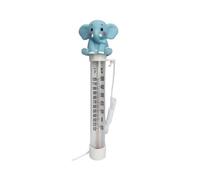 Buoyant Aqua Heat Reader, Elephant Shaped Liquid Indicator Device, 20x6x4cm, Suspended Hydro Gauge Cord Attachment, Precise Thermal Measurement Display, For Spa Tub Garden Pond Swimming Use