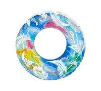 Buoyant Swim Ring, Versatile Pool Float, 29.53 Inches Swim Tube with Compact Build, Thick PVC Inflatable Chamber, Water Buoy with Double Air Peg, Summer Gear for Boys and Girls