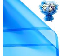 Bupduq 30 Sheets Royal Blue Flower Bouquet Wrapping Paper，Florist Supplies Fully Water-Resistant Floral Bouquet Wrapping Paper Bouquet Accessorie，Flower Shop Packaging Pape for DIY Gift Wedding