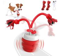 BUPIHUKA Interactive Dog Toys for Boredom- Rechargeable Electric Dog Balls, Dog Toys to Keep Them Busy, Automatic Moving Dog Products, Interactive Puppy Dog Toys Ball (Crimson)
