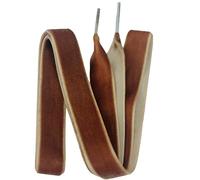 BupiMufi 16 mm wide flat velvet shoelaces made of one-sided velvet ribbon, velvet shoelaces, 100-140 cm, brown, 140