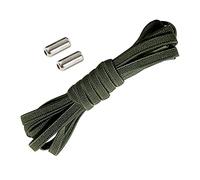BupiMufi Loop-free metal capsule shoelaces elastic laces with quick release, Army Green, One Size