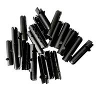 BupiMufi Unisex Adults Alloy Shoelace Aglets Repair Tips Decoration for Shoe Lace Matt Black Color 24PCS