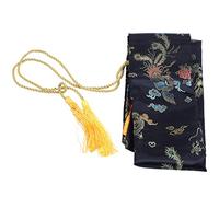 Buqpow 135cm Dragon and Phoenix Katana Samurai Sword Bag Tissu Black