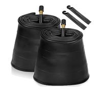 Buqpow 2 Pack 20X4.0 Fat Bike Tube with AV 32mm Valve, Bike Tubes with 2 Tire Levers, for Road/Mountain/E Bike Replacement