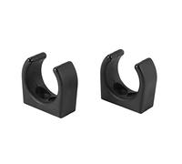 Buqpow 2 Pcs Nylon Ladder Clip Boat Hook Clip for Size 1-1/4Inch Diameter Per Set UV Marine Accessories Yacht Boat,Black
