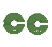 Buqpow 2PCS Gym Micro-Type Plates Dumbbell Fractional Weight Plate Rubber Fractional Weight Plates Add-on Aperture 35mm 0.25KG