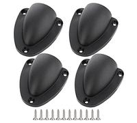 Buqpow 4 Pcs Nylon 2.5Inch Marine Wire Cable Vent Cover, Clamshell Vent for Boat,Smooth Edge Thickness 1/8Inch,Wire Vent Cover