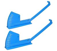 Buqpow Deck Leveling Gauge 2 Pack Mower Vehicle Measuring Depth Gauge Deck Grooming Tool