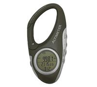 Buqpow Electronic Altimeter Carabiner Altimeter Handheld Thermometer Outdoor Fishing Weather Forecast Mode Meter Outdoor Gadget