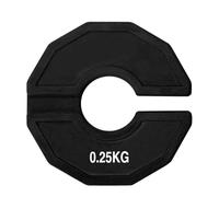 Buqpow Gym Micro-Plates Dumbbell Fractional Weight Plate Rubber Fractional Weight Plates Add-on Change Black 0.25kg
