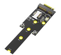 Buqpow Mini PCI-E to M.2(NGFF) Key M Adapter with SIM Card Slot for WiFi/WWAN/LTE Module