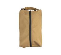 Buqpow Portable Zipper Storage Bag Can Stores Shoes, Double Zippers Can Be Opened and Closed, and Can Be Hung and Fixed,Khaki