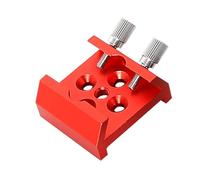 Buqpow Telescope Finder Base Dovetail Groove 1/4 Thread Modification Base Astronomical Telescope Mount Accessories Red