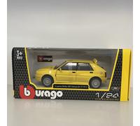 Burago 1/24 Lancia Delta HF Intergrale EVO 2 Die-Cast YELLOW - NEW and BOXED