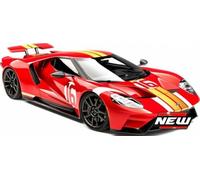 BURAGO 1/32 FORD GT HERITAGE EDITION NO.16 RED WHITE GOLD 41166