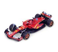 BBurago 1:43 Scale Model Ferrari SF-24 (2024) with Helmet - Leclerc #16