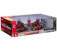 BURAGO 1/43 FERRARI RACING F1 4 CAR SET 36848