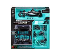 Bburago 1:43 Mercedes-AMG F1 W16 2025 Pit Pass Diorama Kimi Antonelli Model Car