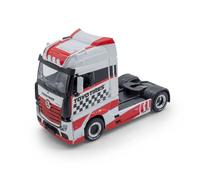 Burago 1:43 Scale Street Fire Haulers Custom Cabs Mercedes Actros Gigaspace Red