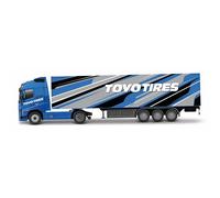 Burago 1:43 Scale Street Fire Haulers Trailer - Volvo Fh16 Globetrotter 750 Xxl