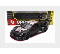 BURAGO 18-28048 Porsche 911 992 GT3 R N 0 Racing Base Coupe 2023 - BLACK - 1/2