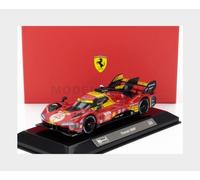Bburago FERRARI RACING 499P LE MANS HYPERCAR(2024) AF CORSE #50 - DELUXE HARD CASE - 1:43 Scale - Incredibly Detailed Die-Cast Replica Collectible Race Car Model, Multiple Colours