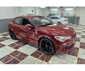 BURAGO 2012 ALFA ROMEO STELVIO V6 SUV RED 1/24 SCALE DIECAST MODOEL CAR