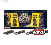 Max Verstappen Set of 4 World Champion Set 1:43 Scale Burago 38213