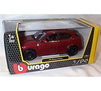 Burago Alfa Romeo Stelvio Dark Red car 1:24 scale diecast model