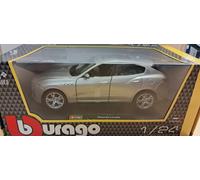 Bburago B18-21081 "maserati Levante" Diecast Model Kit, 1:24 Scale - Maserati - bburago maserati levante model 124 scale b1821081 diecast silver