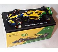 Burago F1 M'cLaren MCL38 2024 M'onaco GP Senna Oscar Piastri #81 Vehicle 1.43 scale diecast model
