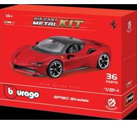 BBURAGO - Model Kit Ferrari R&P SF90 Stradale - Realistic Car Model in 1:24 Scale, Official Ferrari License, Recommended Age 14+ Years