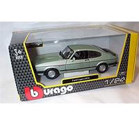 Burago Ford Capri Mk3 2.8i 1982 green car 1:24 scale diecast model