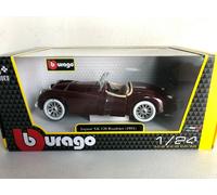 Burago Jaguar XK 120. Roadster 1951 Dia-cast Scale 1/24 Burgundy - Great Gift